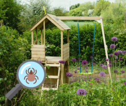 ticks hide in yards