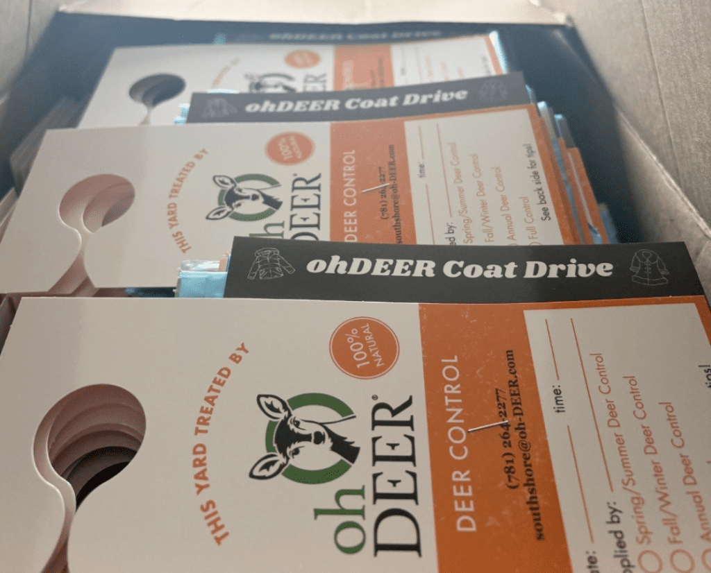 ohDEER door hangers for coat drive